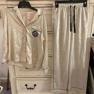 NWT Victoria's Secret Silk Pajama Set